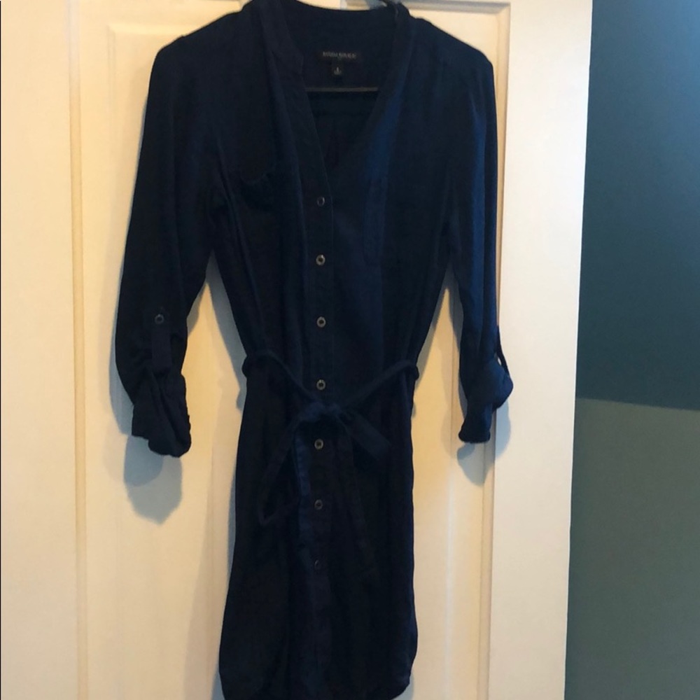 Chambray shirt dress